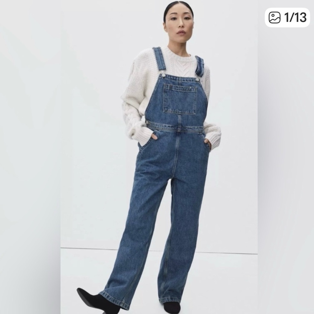 Everlane Blue Denim Women's Overalls